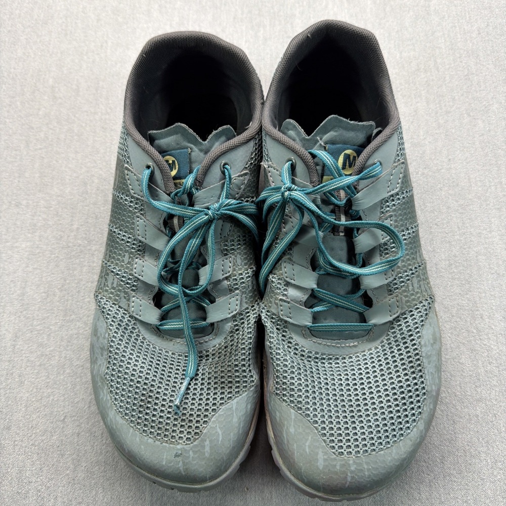 Merrell Trail Glove 5 Shoes Men 11 Running Vibram Sole Teal GreenGray J066199